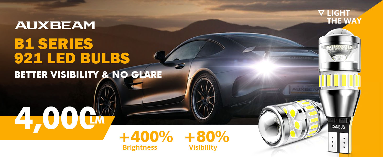Amazon.com: Auxbeam 921 LED Bulb Reverse Light, 921 Bulb, 4000LM