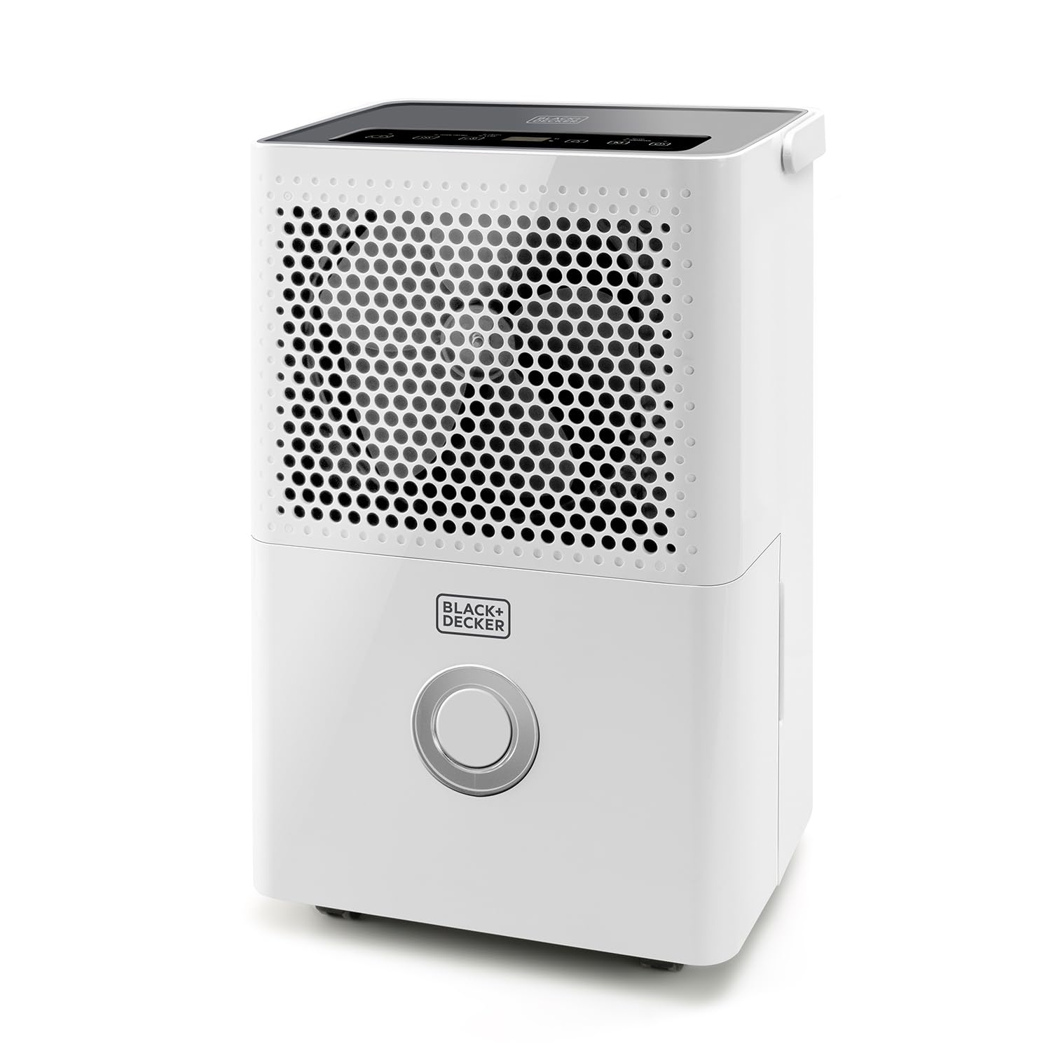 BLACK+DECKER BXDH12E osuszacz powietrza, 12 l/24 h, funkcja suszenia, 2 prędkości, pojemnik 1,8 l, programowalny 24 godziny, wyjmowany i nadający się do prania filtr, do 25 m², cichy