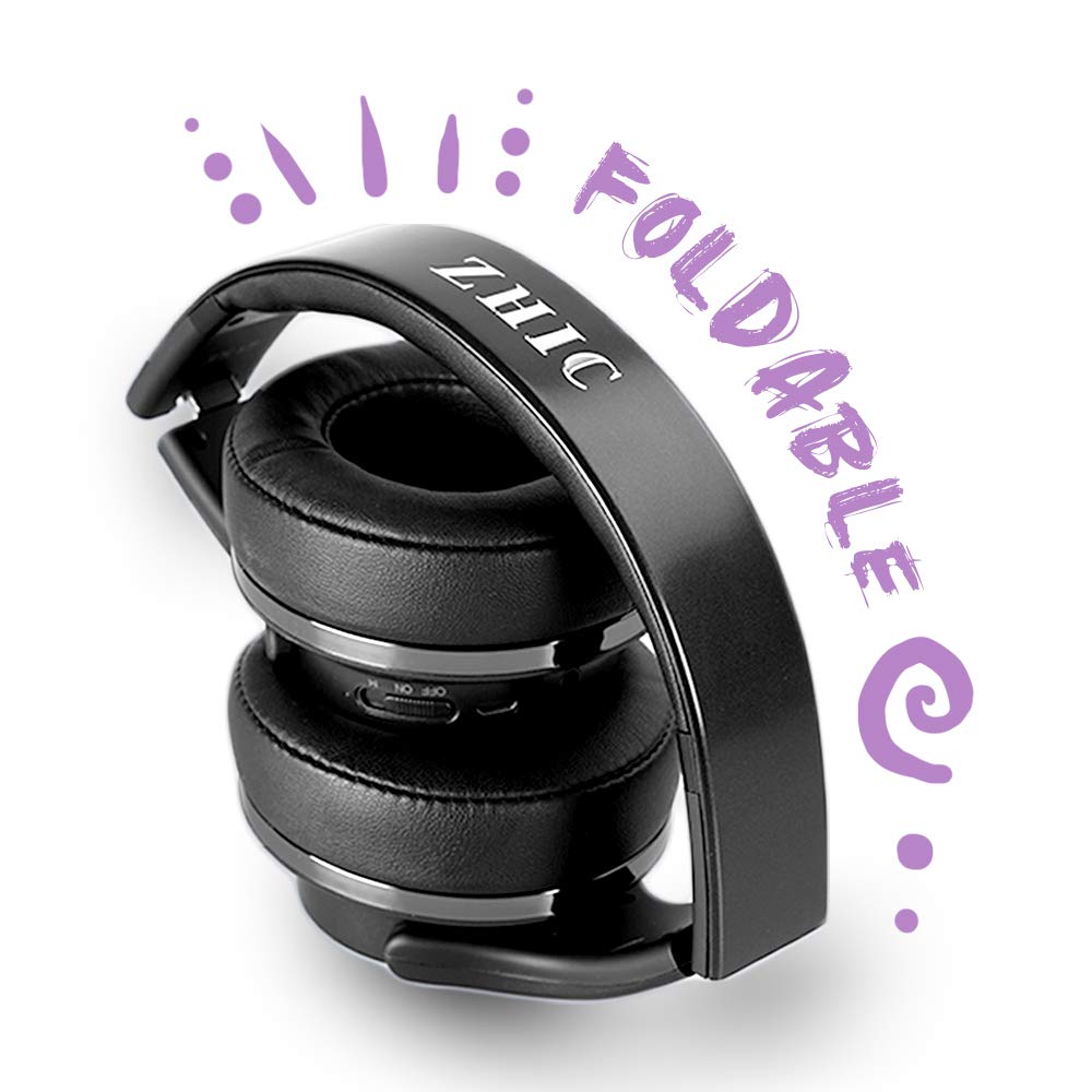 ZHIC Futuristic ZX17 Bluetooth Headphone & Speaker in 1 (Black