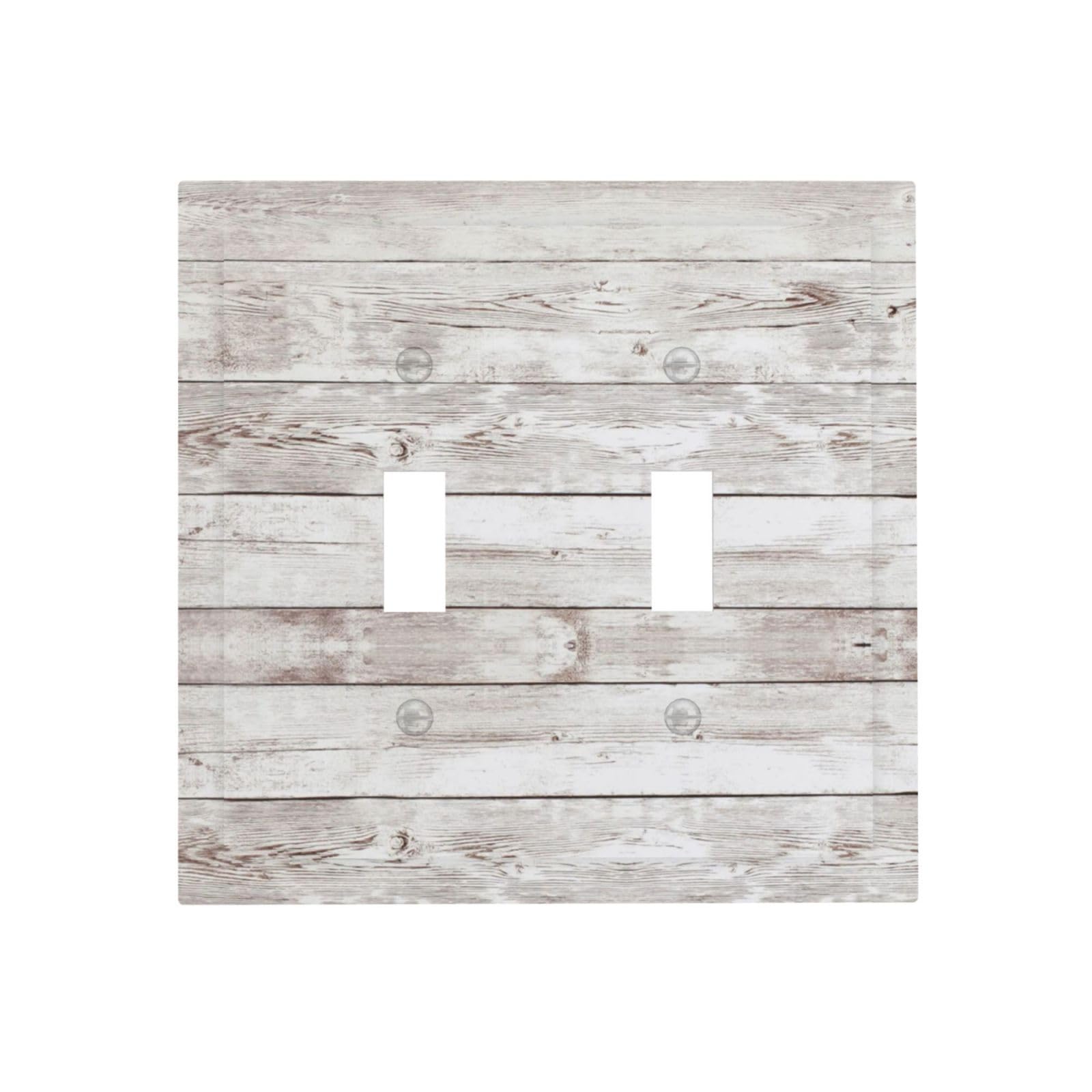 Placa de madera blanca vintage para cambiar marcos de interruptor antiguos