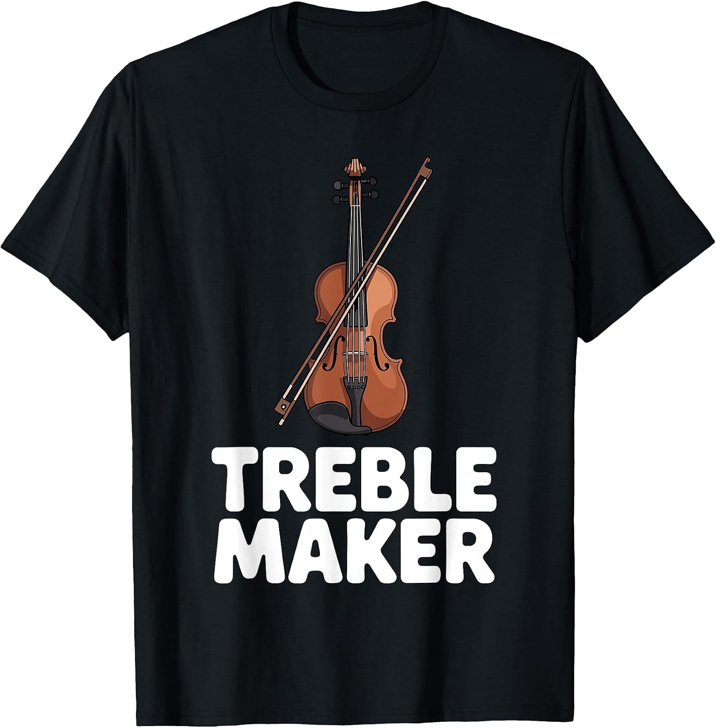 Violin Player Costume for Men Women Violin Teacher Violinist T-Shirt
