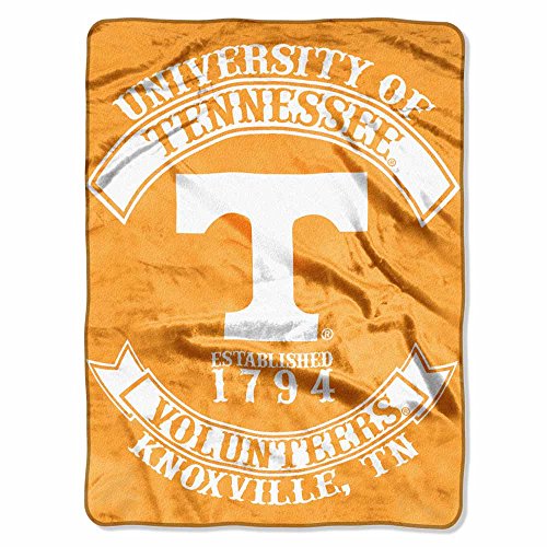 Northwest NCAA Tennessee Volunteers Unisex-Adult Raschel Throw Blanket 60 x 80 Rebel