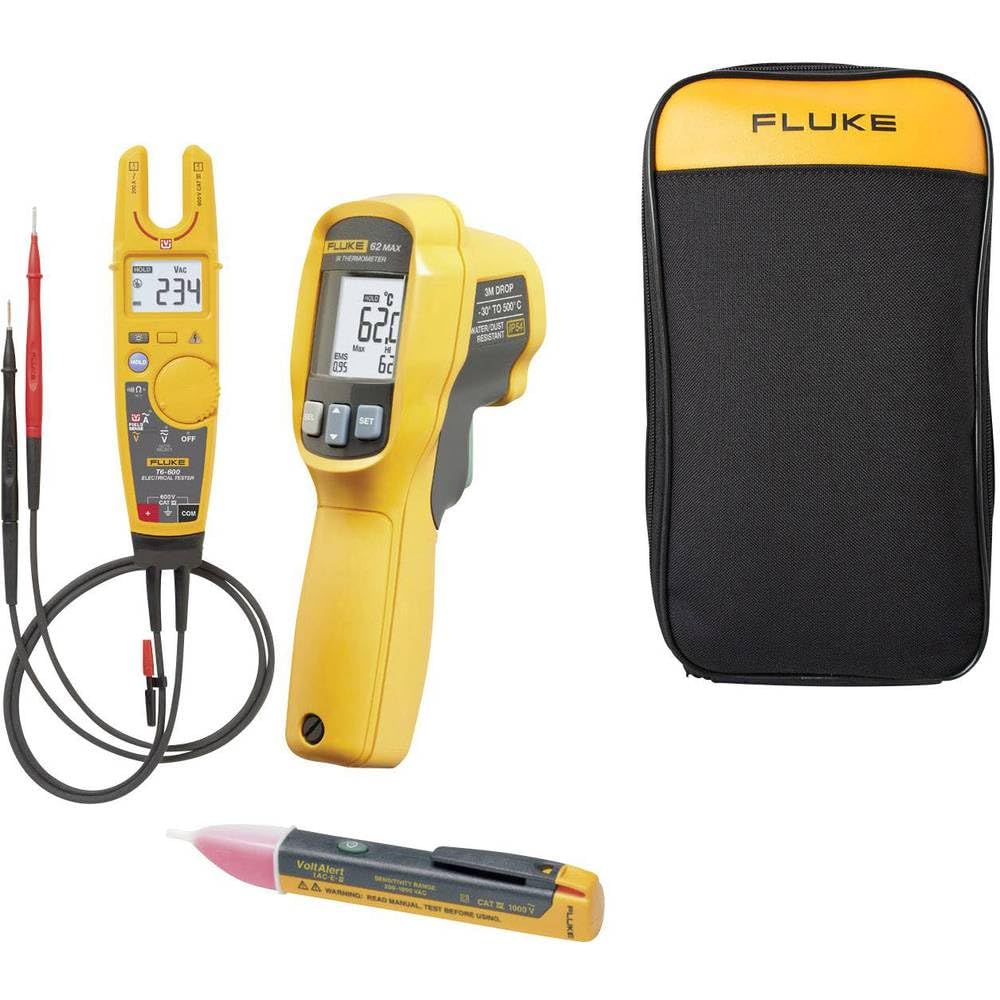 Fluke 4910524 T6-600/62MAX+/1ACE, tester elettrico digitale CAT III 600 V, display (conteggio): 2000
