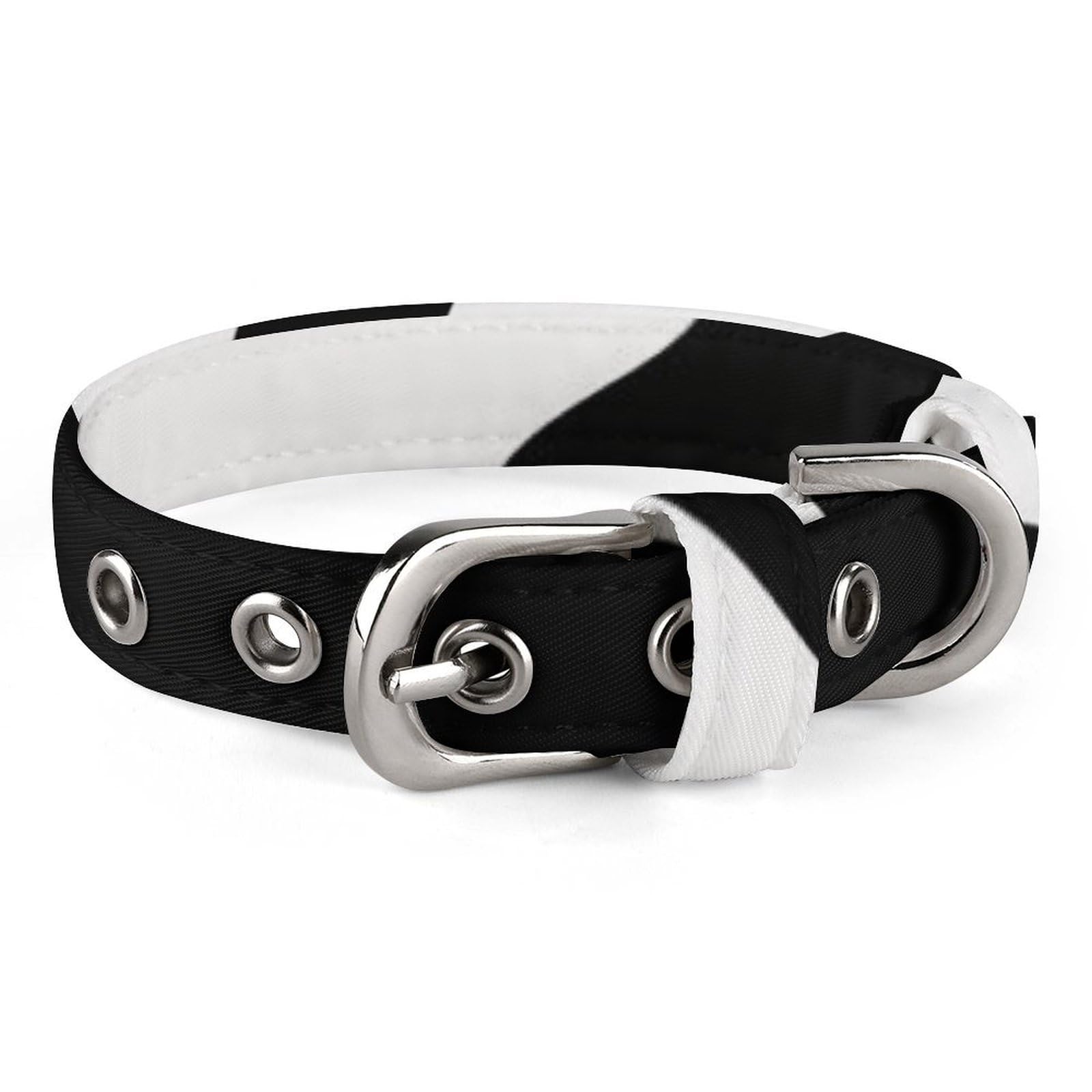 Collier réglable chiens et chats motif vache pour les balades quotidiennes