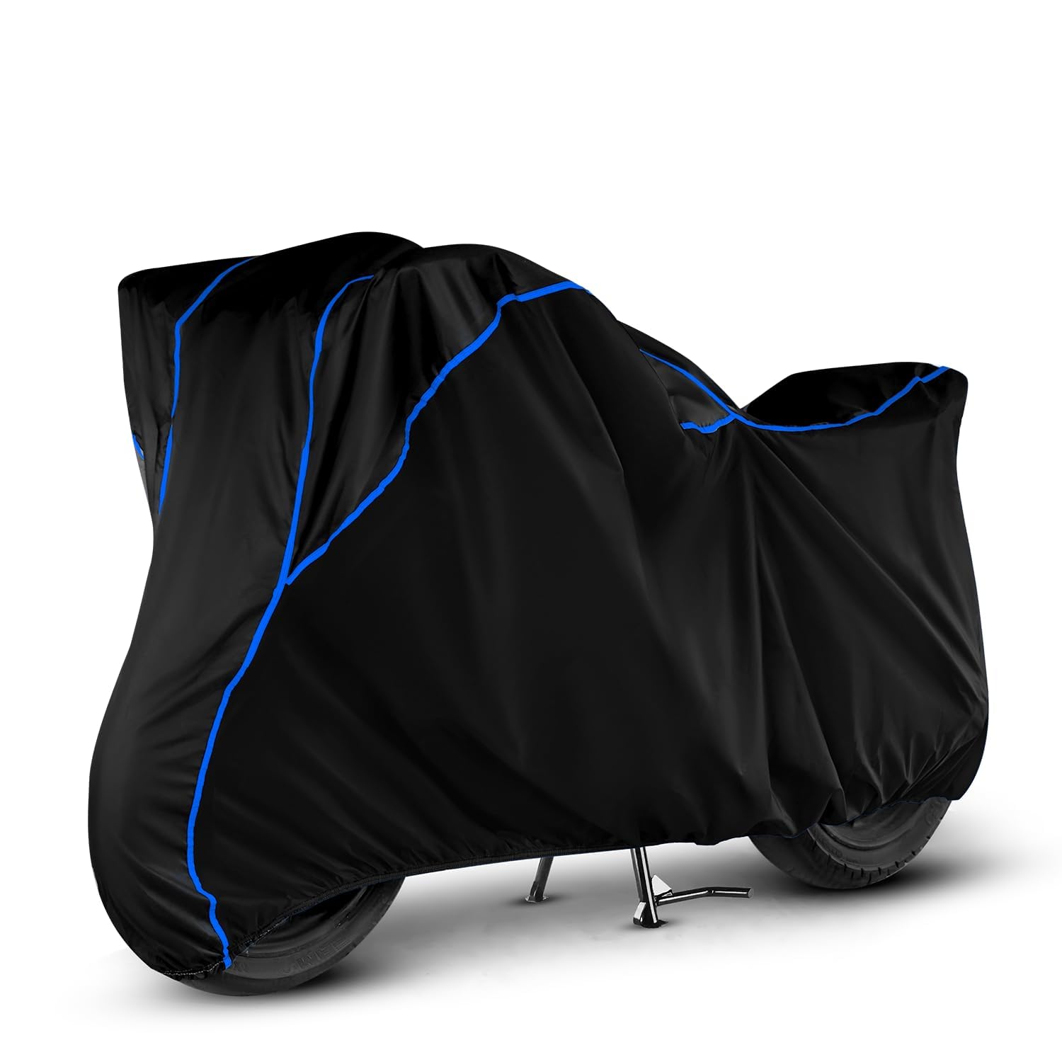 UNAITIC Water Resistant Bike Body Cover Compatible with Hero Passion Pro 110 | Bike Accessories | Motorcycle Cover | Two Wheeler Cover (Black)-picture-10