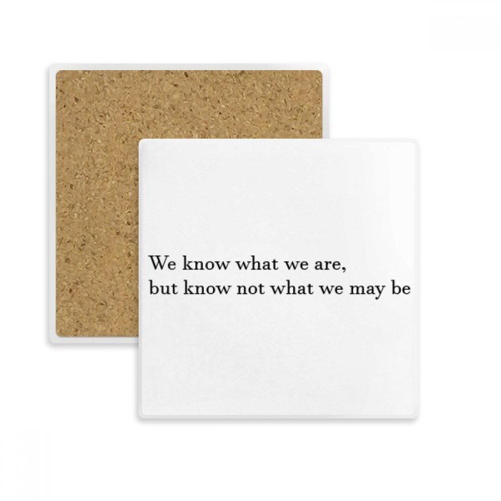 Coaster tasse porte-pierre absorbant multicolore avec citation inspirante pour verres