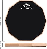 EASTROCK Drum Pad D'entraînement 12 Pouces, avec Baguettes et Sac, Noir - 6