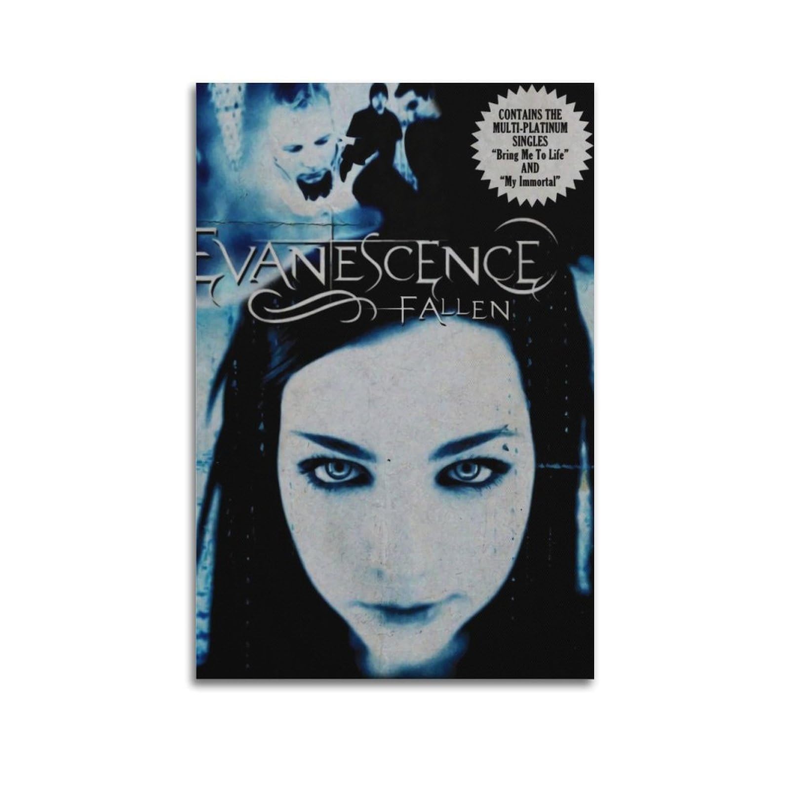 Fdrpmhc Unframe-Style Evanescence Poster Art Album Cover Canvas Wall Art Decor Living Room Modern Family Bedroom 12X18inch(30X45cm)