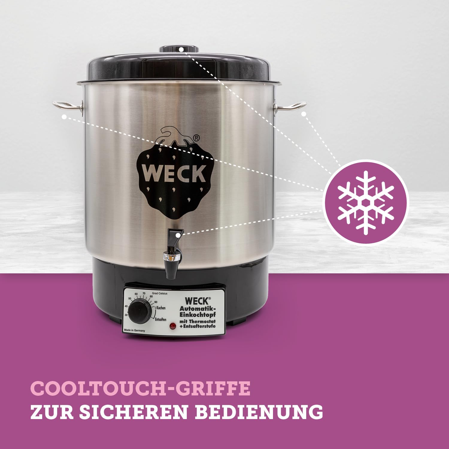 Weck WAT 24A Stérilisateur 1800 W, Métallique