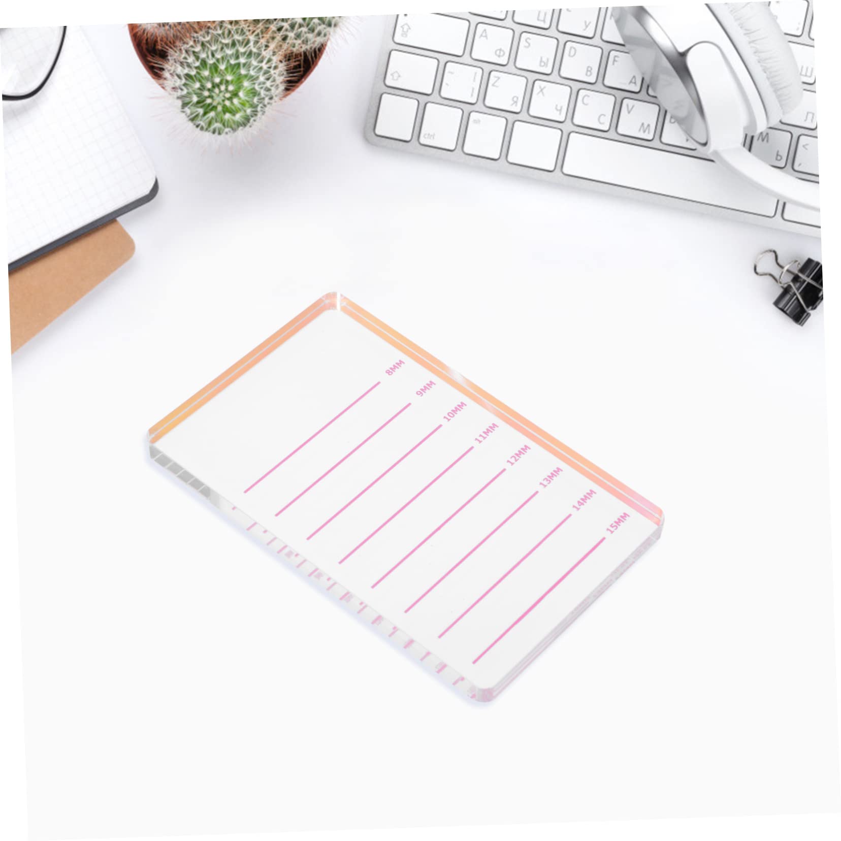 Beatifufu 1pc Acrylic Eyelash Grafting Plate Lash Grafting Tool Lash Gasket for Beauty Salon