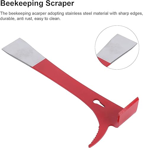 Miniatura 2 de TOPINCN Raspador de apicultura, raspador de acero inoxidable para apicultura, cuchillo portátil de corte de miel para apicultura, herramientas de