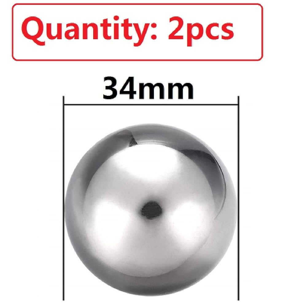 Amazon.co.jp: 304ステンレス鋼球、[直径：34mm、2個]、鋼球、丸