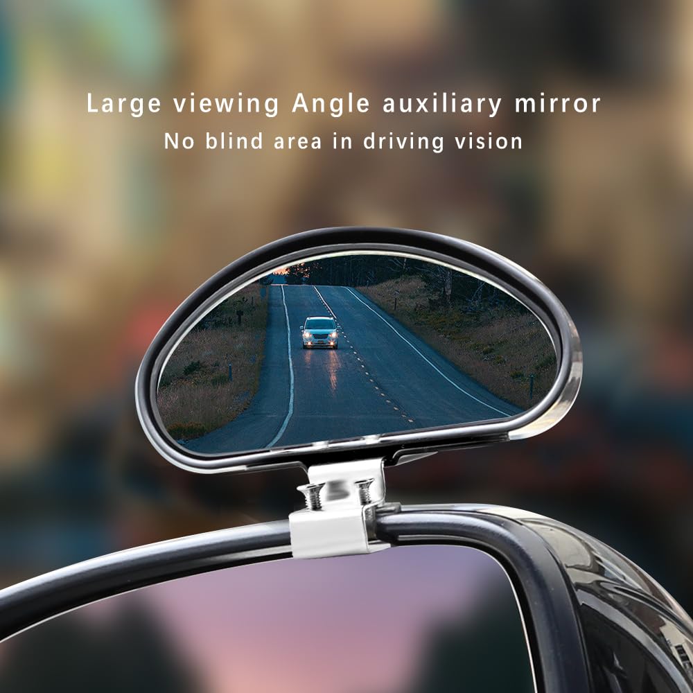 Rétroviseur Anti-angle Mort 360° Universel Pour Voiture, SUV, Camionnette – Grand Angle, Vision HD, Installation Facile
