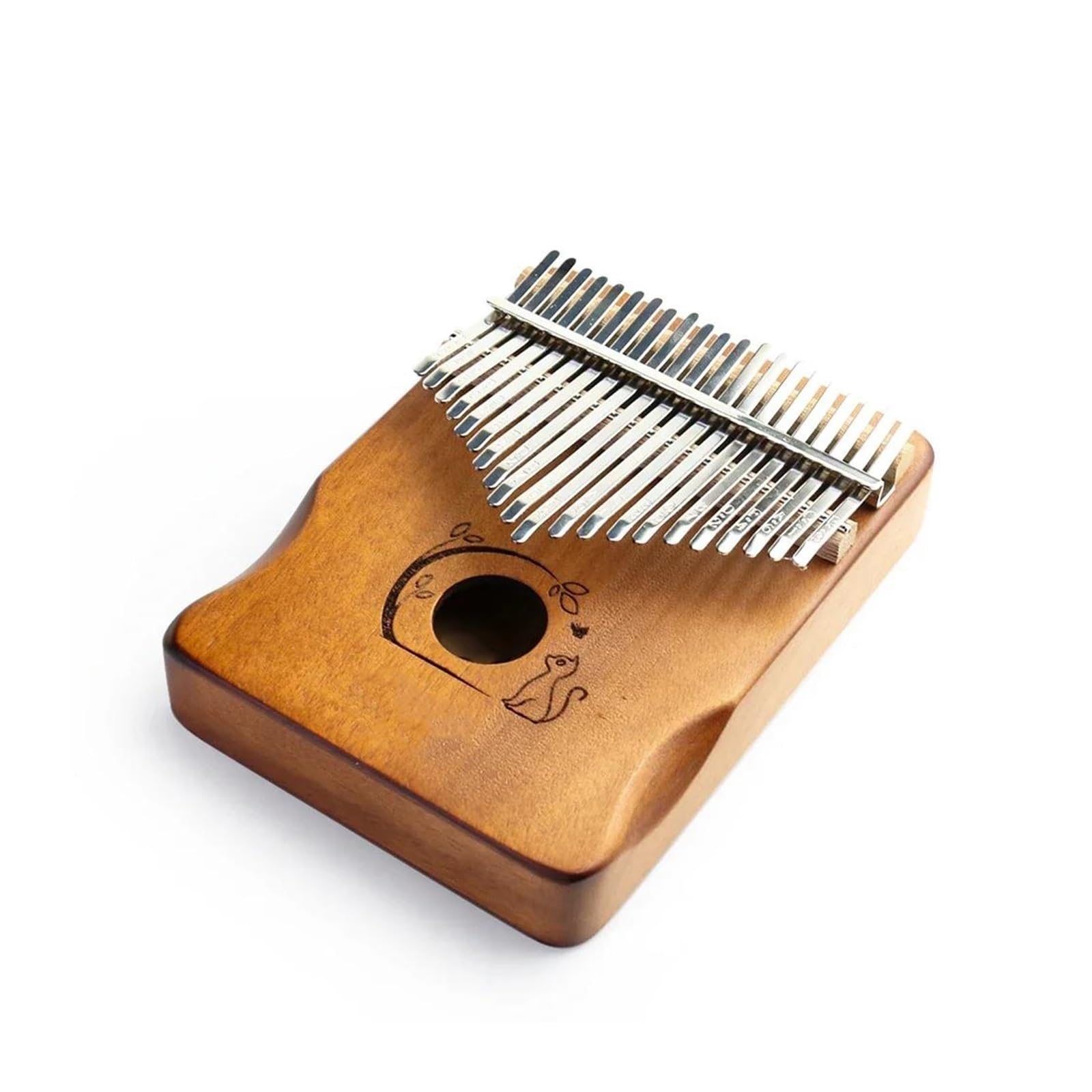 Kalimba Un Instrumento Musical Portátil De Madera Para Principiantes(Brown)