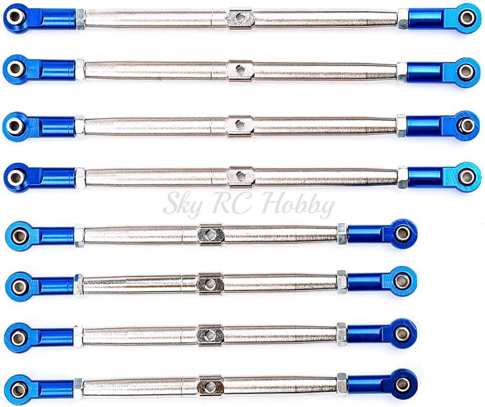 Metal Upgrade Pushrods with Rod Ends Links Turnbuckle for 1/10 1:10 EREVO 2.0 E-Revo Revo Summit 5319X 5338R