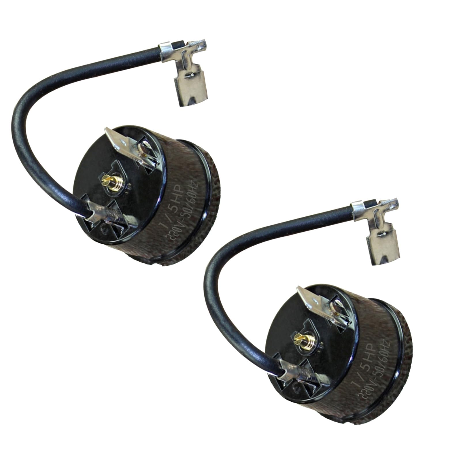 Kalttoy 5Hp 2Pcs Refrigerator Thermal Overload Protector Round Freezer Compressor Protector 1 / 2Hp / 1 / 3Hp / 1 / 4Hp / 1 / / 1 / 6Hp Refrigerator Compressor