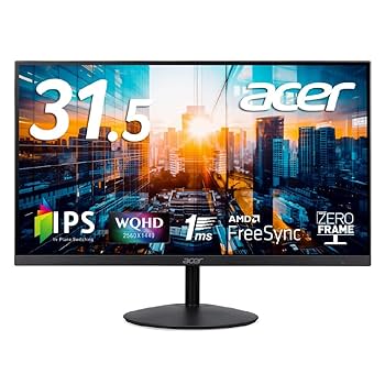 アベ31.5型 WQHD HDR10対応 超薄型デザインIPS液晶モニター アベ31.5型 WQHD HDR10対応 超薄型デザインIPS液晶モニター