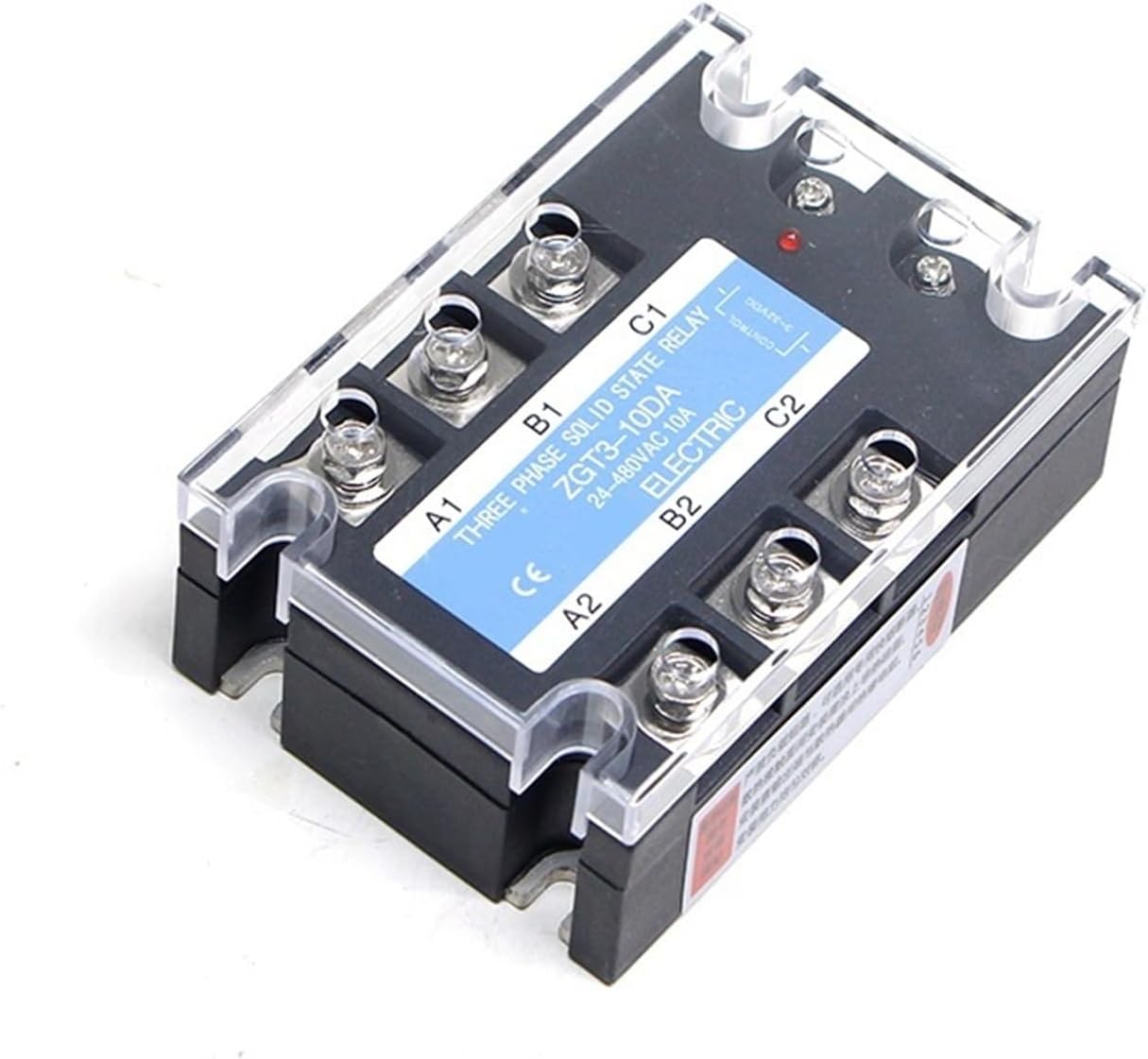 CG 3 Phase DC Control AC Relay SSR-10A 25A 40A 60A 80A 100A Three SSR 3-32VDC to 24-480VAC Solid State Module(10DA)