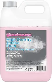 The Glowhouse Fluido de neblina de fumaça de alta densidade de longa duração DJ e Party Effect Mist Haze líquido para máquinas 1,75 litros
