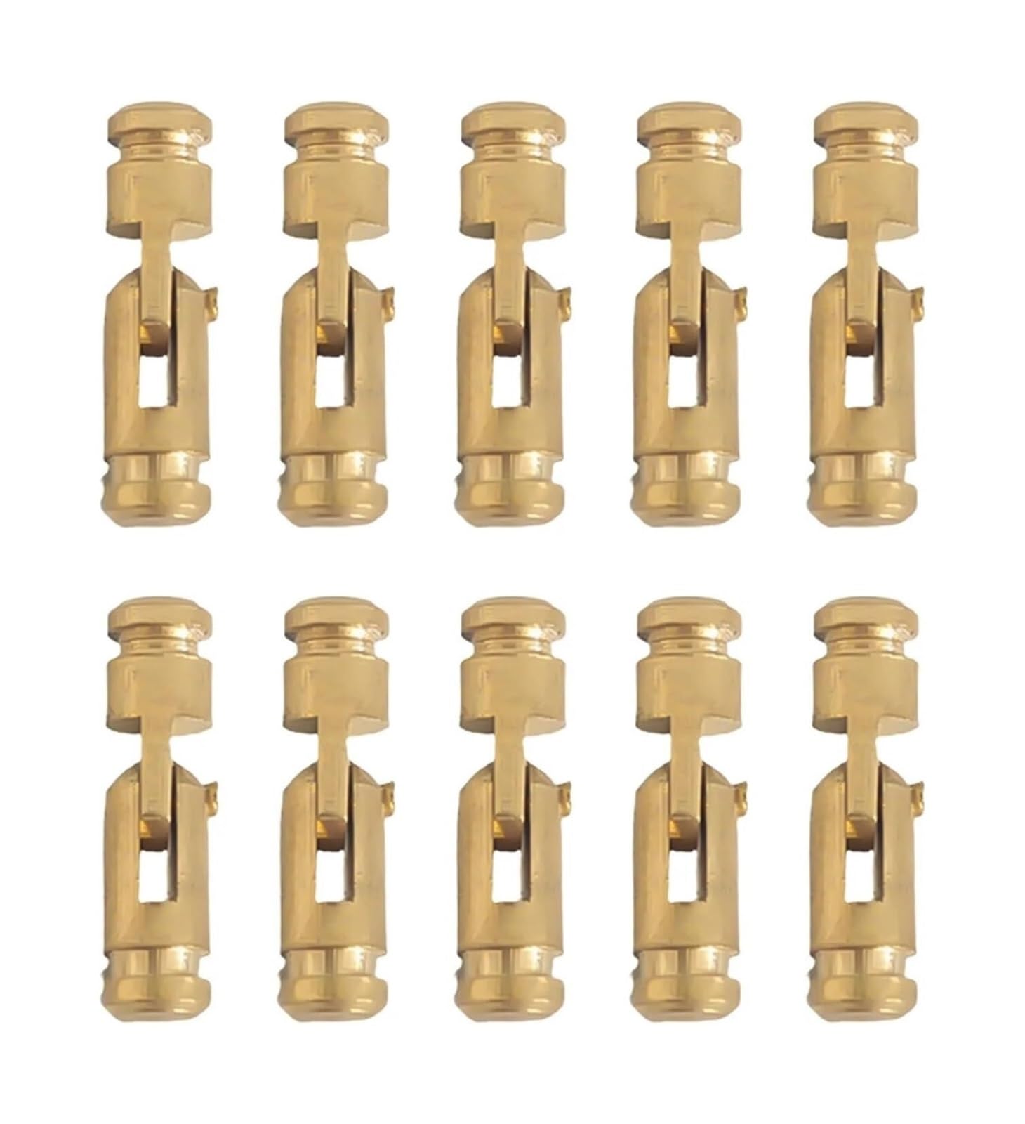 Wbtajzhy One Color 10Pcs Barrel Hinges Brass Hidden Continuous Piano Cylindrical Wood Box Jewelry Case Cabinet Repair Hardware