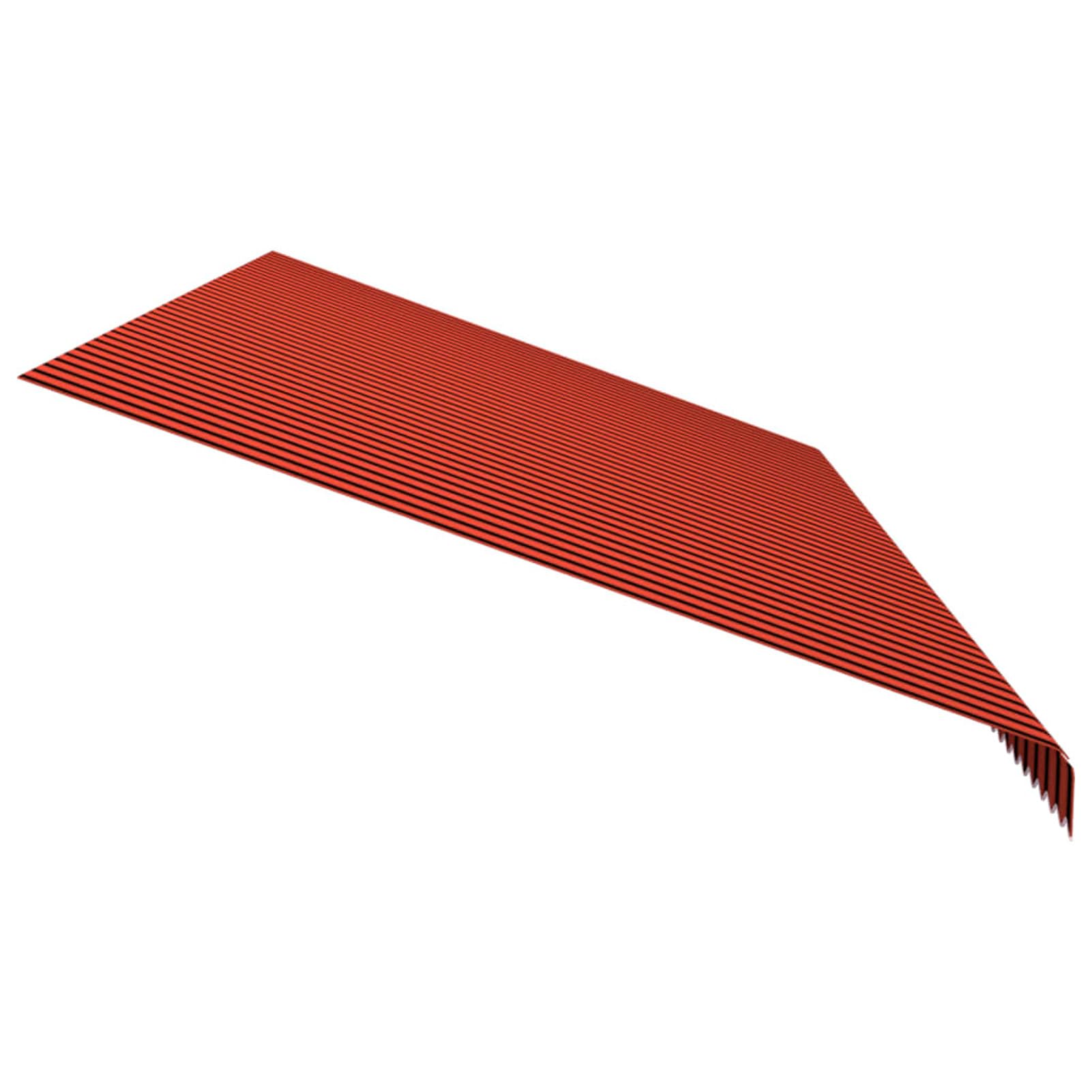Homgoday Tenda da sole arancione e marrone, 600 x 300 cm, tenda da sole di ricambio per tenda da sole esterna, adatta per telaio della tenda da sole 600 x 300 cm (cornice non inclusa)