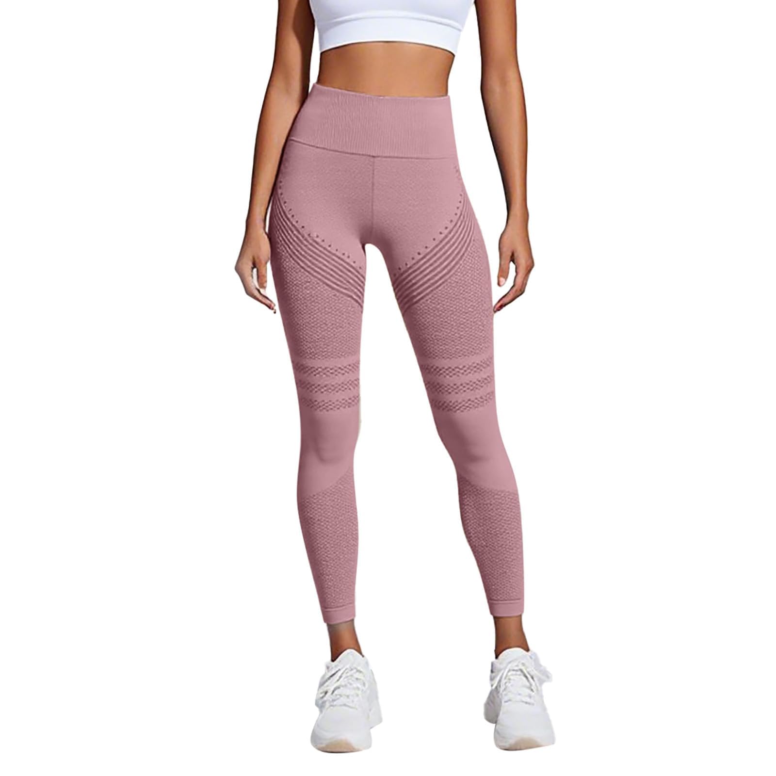Legginsy antycellulitowe – damskie legginsy sportowe, długie, z wysokim stanem, elastyczne spodnie sportowe, nieprzejrzyste, kompresyjne, do jogi, push-up, do fitnessu, kompresyjne legginsy damskie