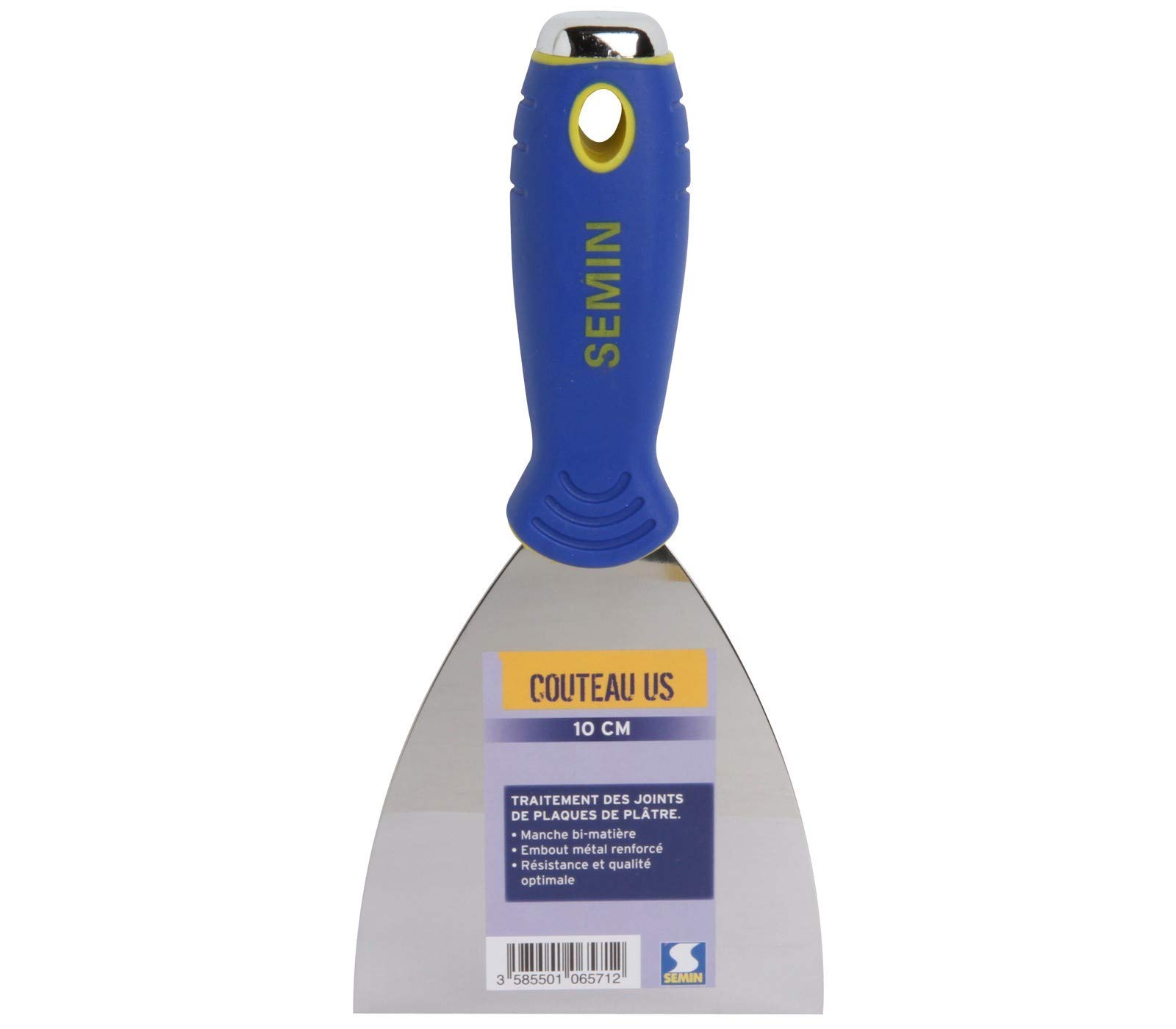 Semin - Lame CE 78 pour Enduire et Lisser - 15 cm et Semin - Couteau US à Enduire - 10 cm
