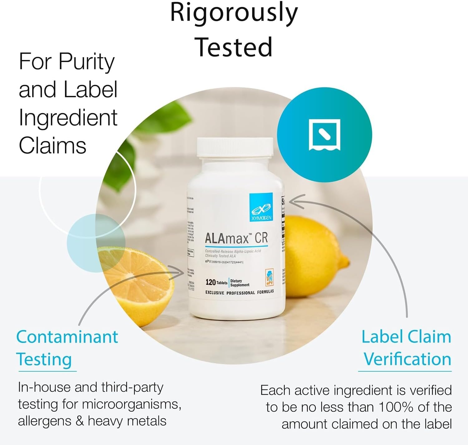 XYMOGEN Immune Essentials Daily - Long-Term Immune Support Supplement with Vitamin C Ascorbic Acid, Vitamin A & D3, N Acetyl L Cysteine, Zinc Chelate, Quercetin (120 Capsules) - Image 6