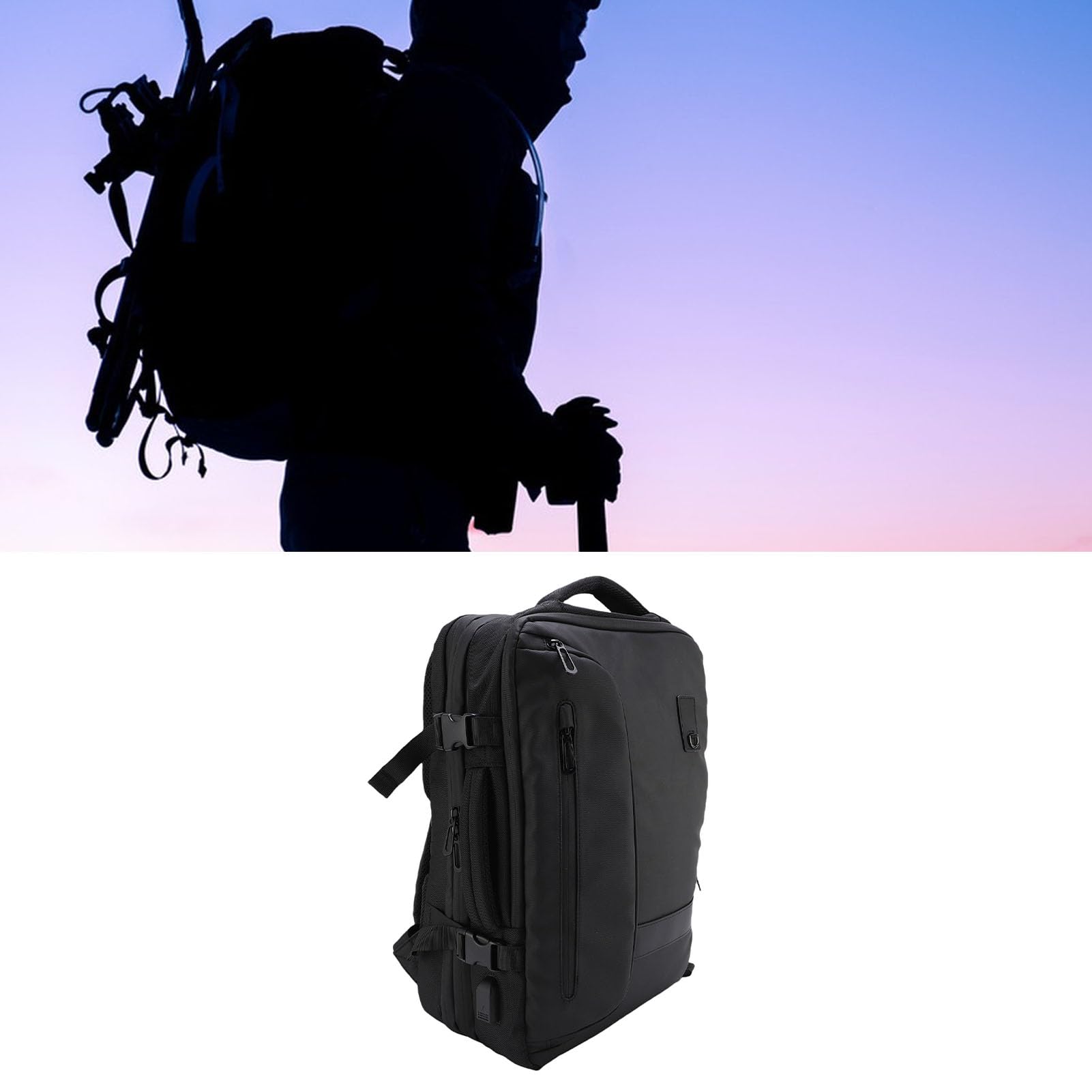 Hztyyier Mochila de Aire 22L a 55L USB Puerto USB Profesión de Agua Vacuamiento de Gran Capacidad para Viajar, Recogida Rápidamente, Conveniente Reducción de Carga