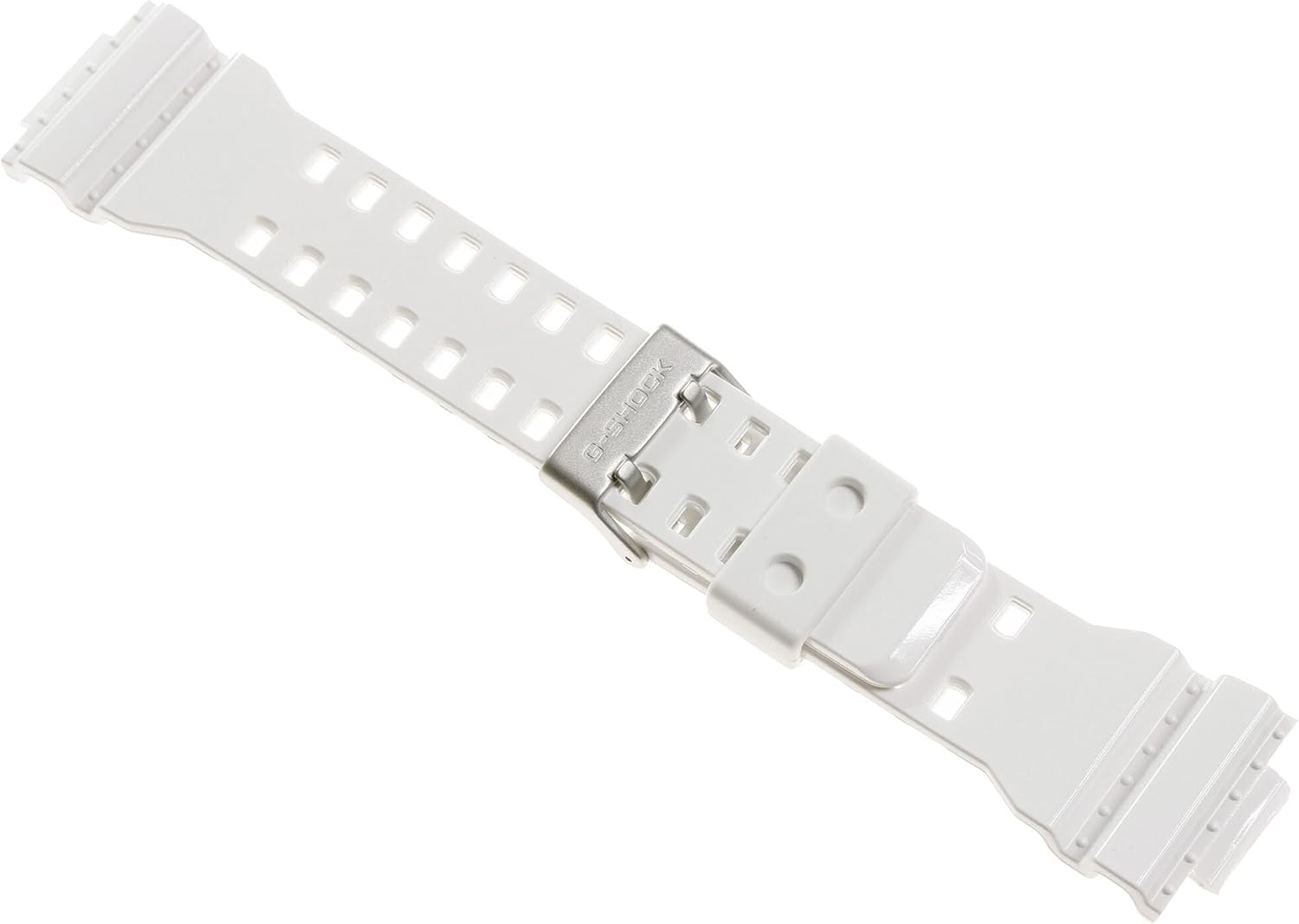 Casio 10347710 Genuine Factory Replacement White Rubber Watch Band fits G-8900A-7 GA-100A-7A GR-8900A-7 GW-8900A-7