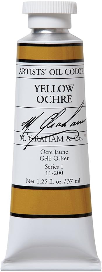 M. Graham & Co.Artist Oil Paint Yellow Ochre 1.25oz/37ml Tube