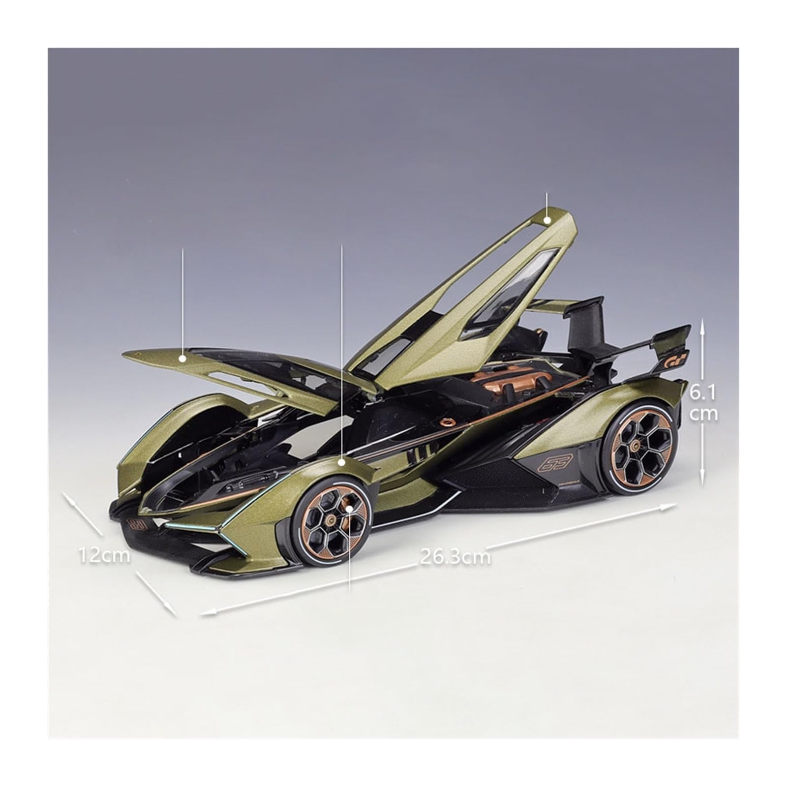 Amazon.co.jp: 対象: ダイキャスト 1/18 スケール ランボルギーニ V12