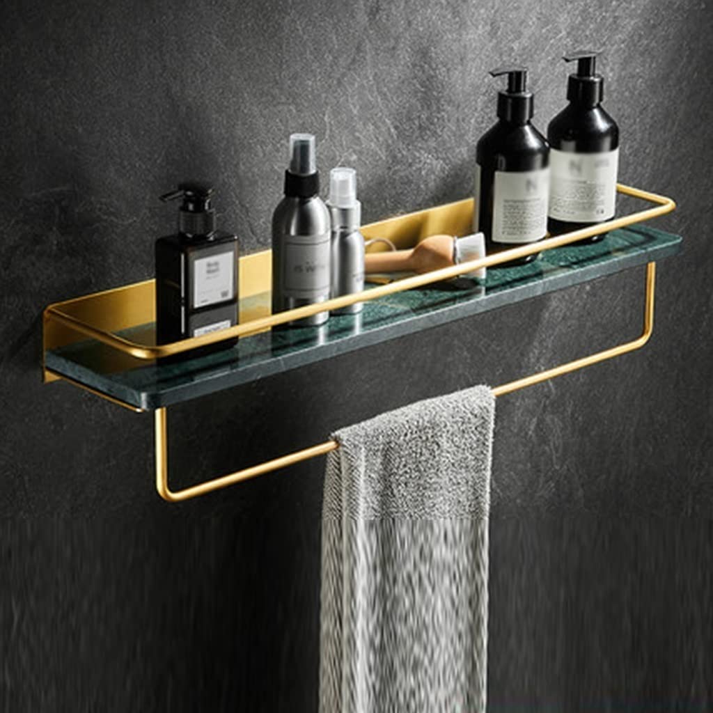 saditesdk Shower Organizer Bathroom Shelf Shower Caddy Marble Washbasin Cosmetics Storage Rack Towel Rack Mirror Front Dressing Table