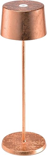 Miniatura 7 de Zafferano Olivia Pro Mini lámpara de mesa (color verde) en aluminio, protección IP54, uso en interiores y exteriores, base de carga de contacto