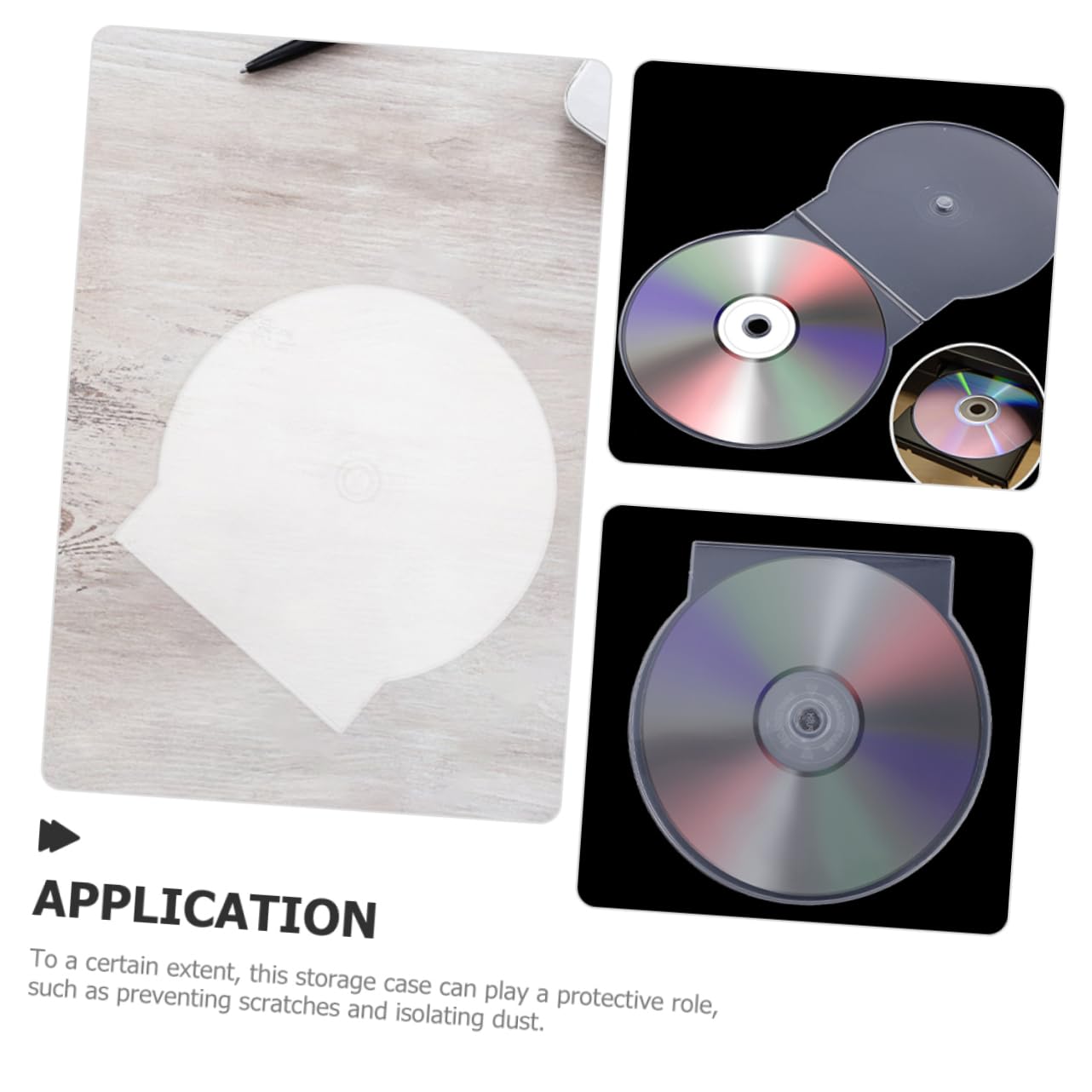 PRETYZOOM Custodia Trasparente per CD e Dvd Portatile, in Plastica Rigida, Resistente a Graffi, Formato Standard, per Viaggi e Archiviazione Domestica, Confezione da 50 Pezzi
