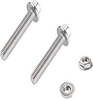 Vista 7 de Rwraps Brida y junta de escape de 2 pernos de 2 pulgadas, brida de escape de acero inoxidable con pernos y tuercas de brida