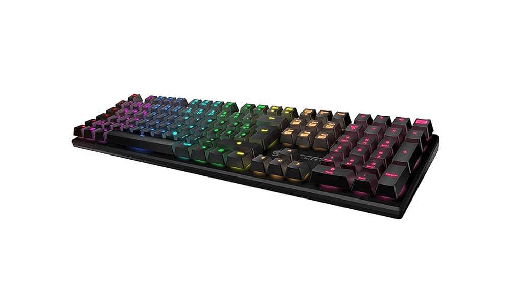 ROCCAT Suora FX, RGB Illuminated Frameless Mechanical Gaming Keyboard, JP Layout(正規保証品)(青軸) ブラック ROC-12-266-BE Amazon.co.jp: ROCCAT Suora FX, RGB Illuminated Frameless
