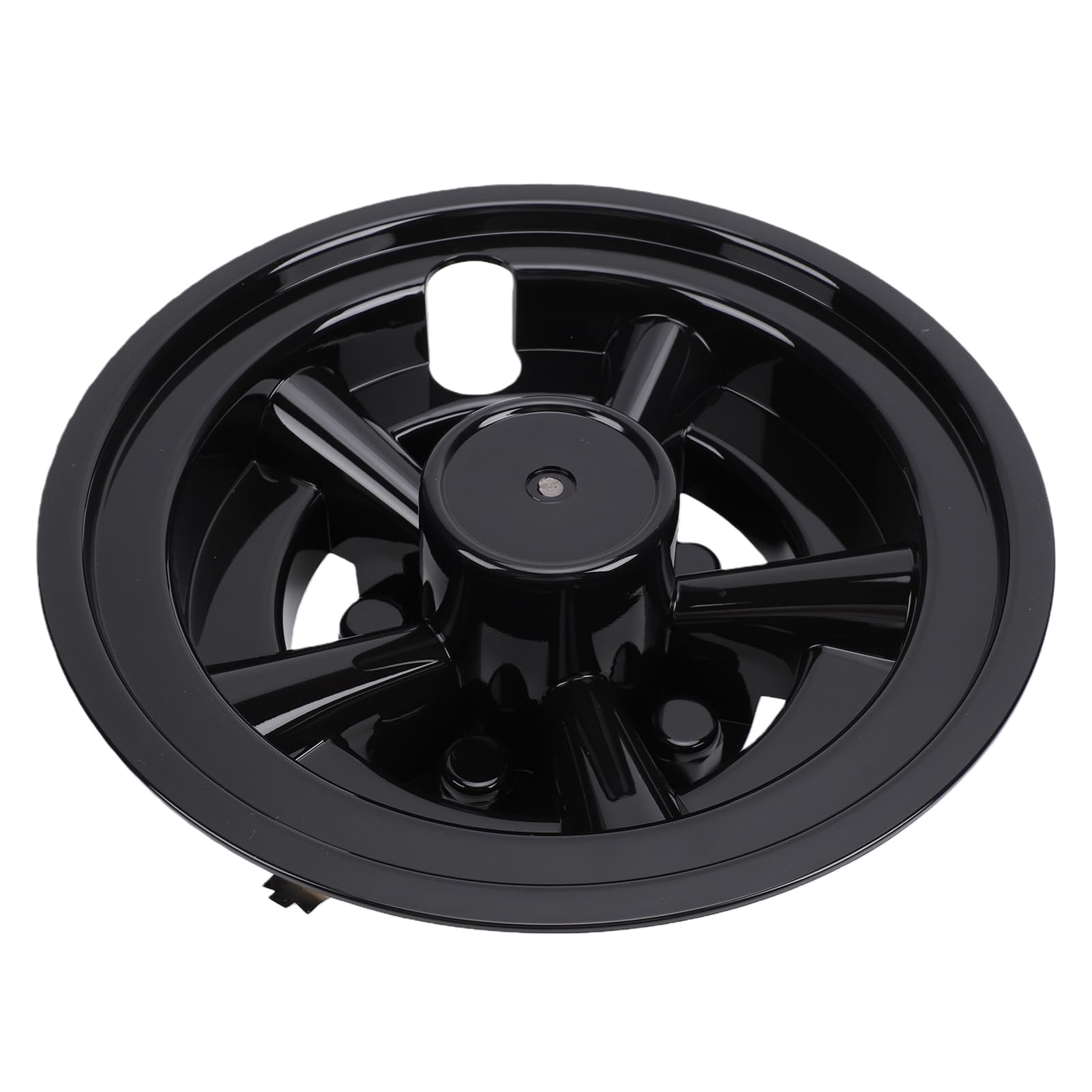 Paquet de 4 Couvercles de Moyeu de Roue de Chariot de de 8 Pouces, Remplacement de Capuchon de Moyeu de Chariot de Noir pour Voiture de Club E Z GO, avec Conception à Clipser