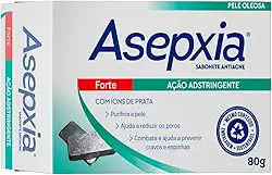 Asepxia Sabonete Forte 80g — Com Ácido Salicílico e Zinco | Reduz Espinhas e Cravos | Controle da Oleosidade e Brilho | Limpeza Profunda para Pele Oleosa