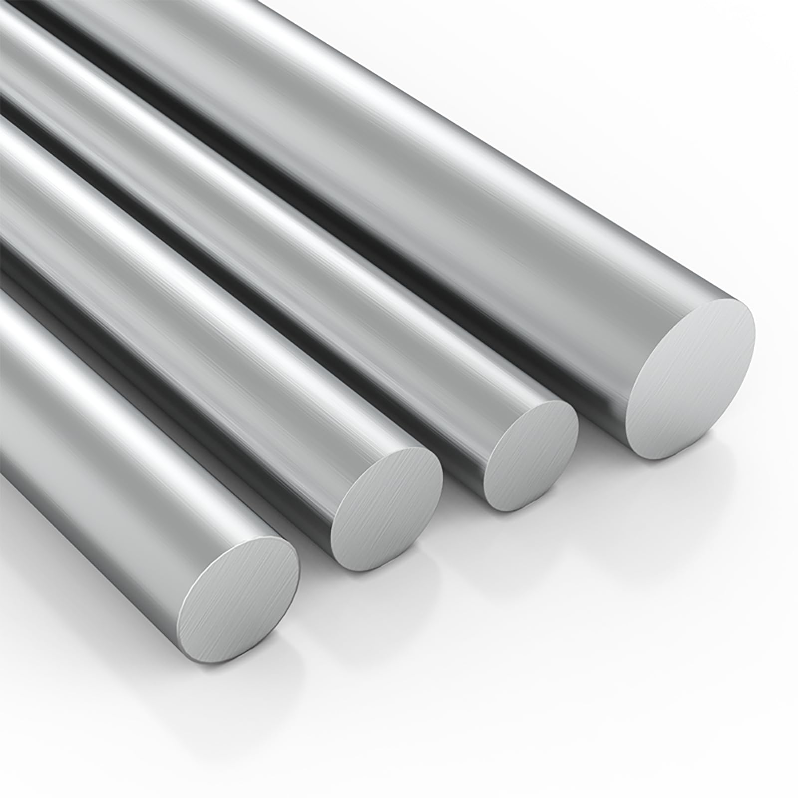 Barra de aluminio 6061, barra sólida de aleación de aluminio, barra redonda dura, diámetro 17-44 mm, longitud 500 mm (#500mm,44mm)