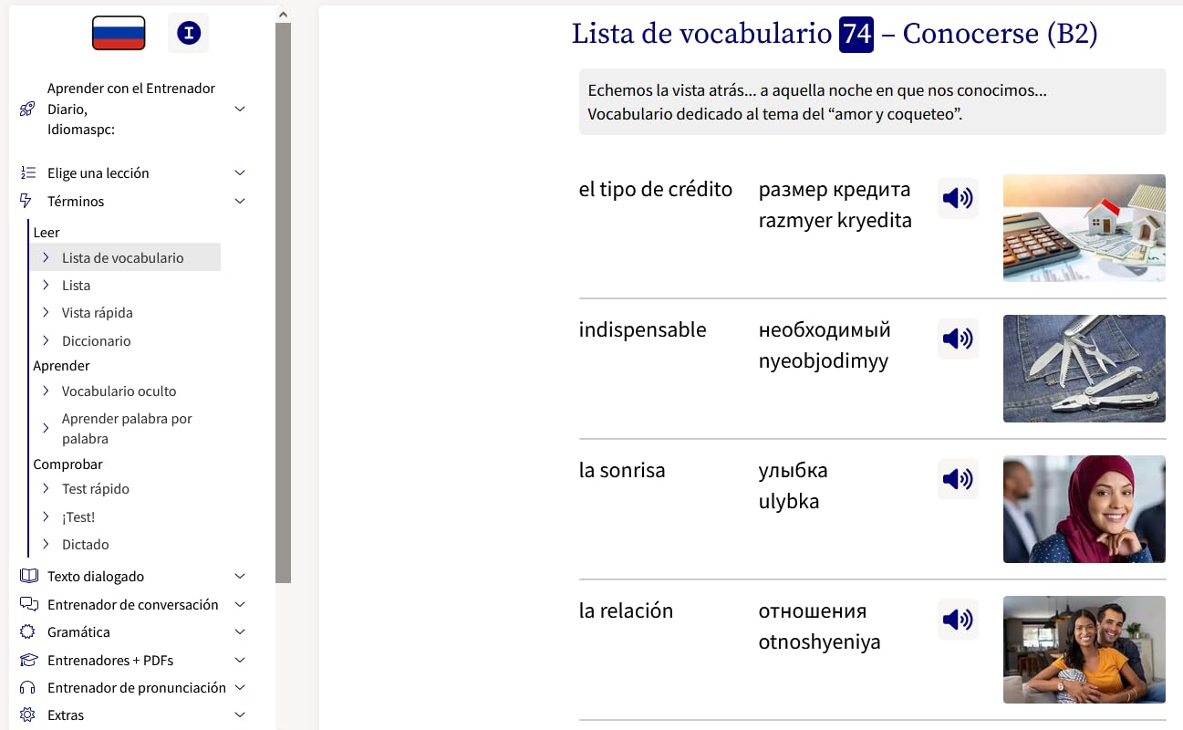 Cursos de ruso - Paquete completo