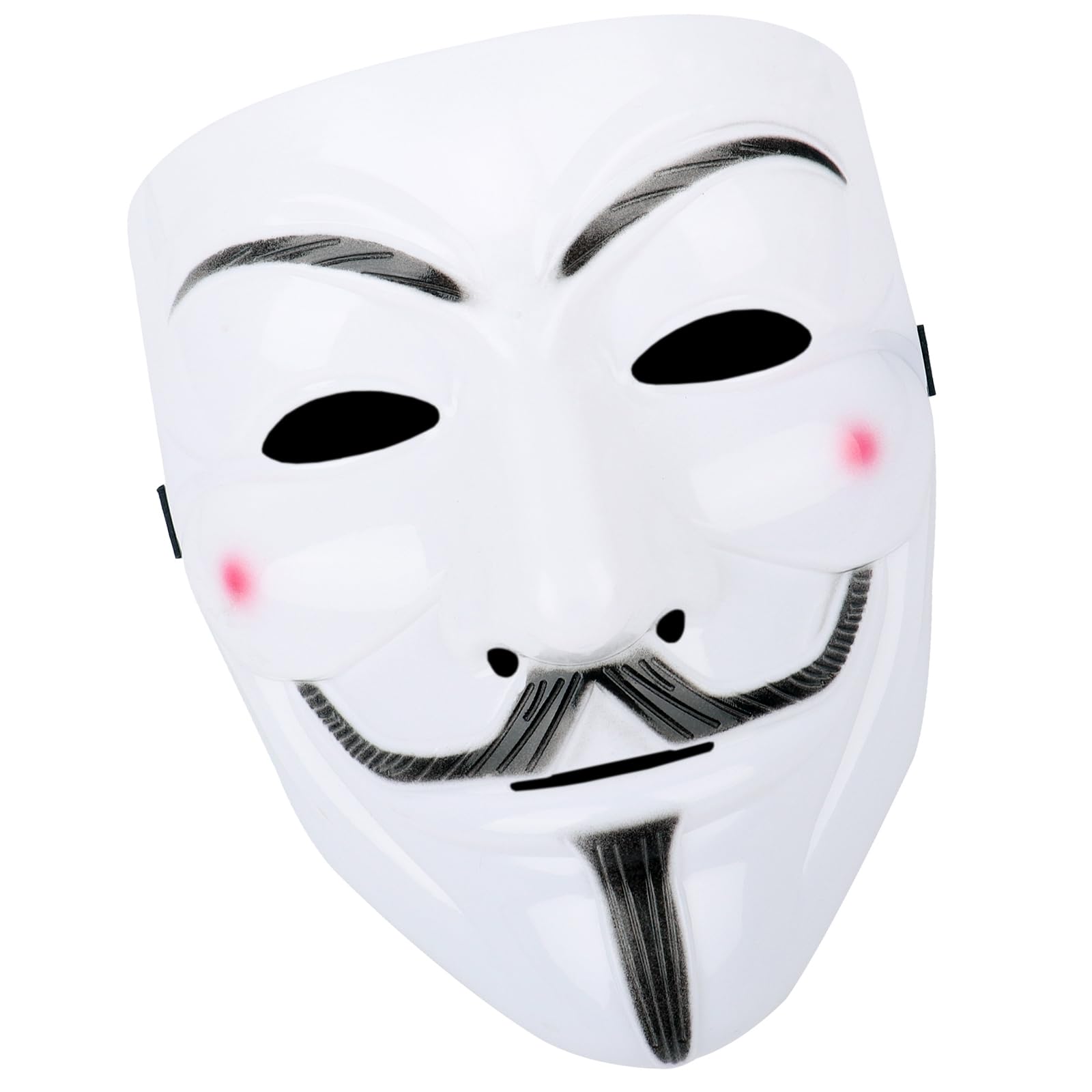 Amazon.co.jp: アノニマス マスク ハロウィン お面 V ホワイト 仮面