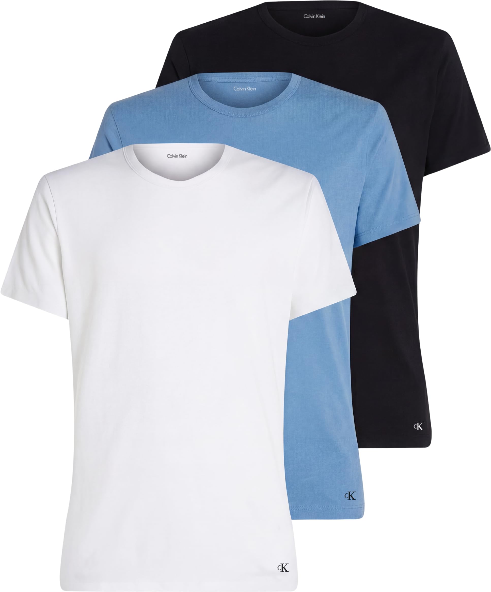 Calvin Klein Herren 3er Pack T-Shirts Kurzarm Crew Neck Basic