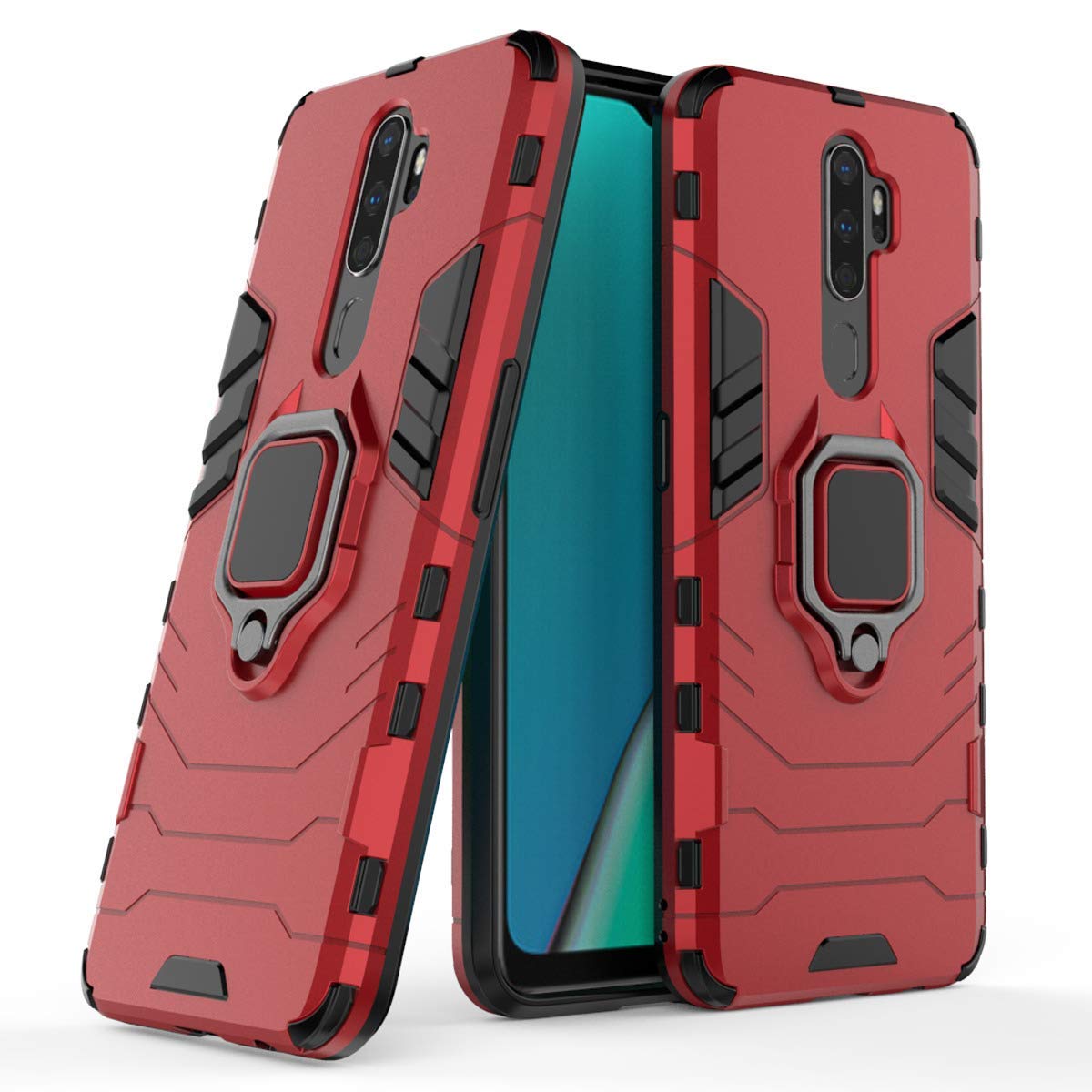 Oppo A5 Pro 5G Custodia protettiva per fotocamera e anello di supporto