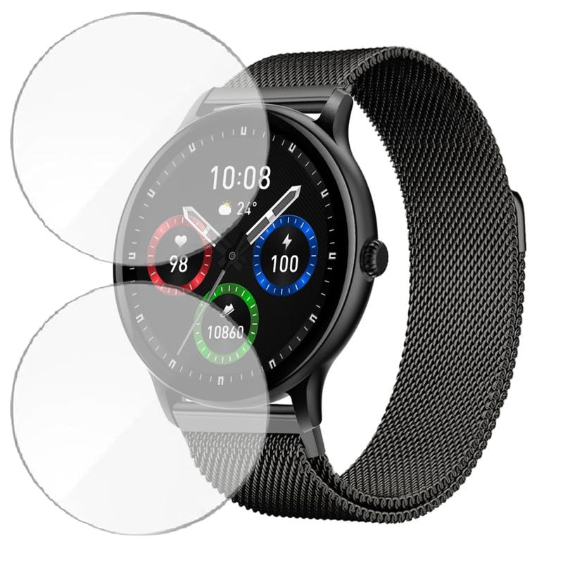 Image of 2-Pack | Screen Protector Guard for Fire Boltt Phoenix Ultra | 1.39 inch | Smartwatch - Flexible & Ultrathin TPU Film, 9H Scratch Resistant, Bubble Free - Not Tempered Glass