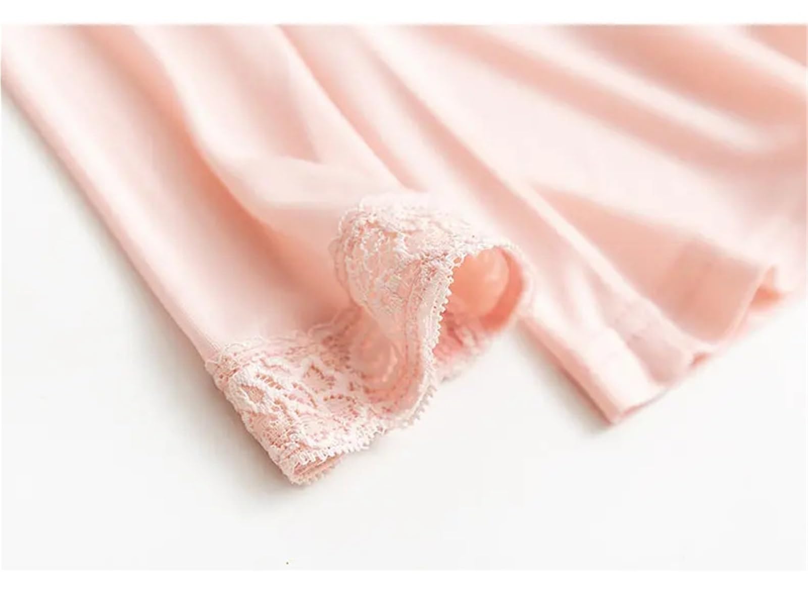 Frauen Thermo-Set Herbst Winter Lange Unterhosen Seide Spitze V-Ausschnitt Solide Thermo-unterwäsche für Damen