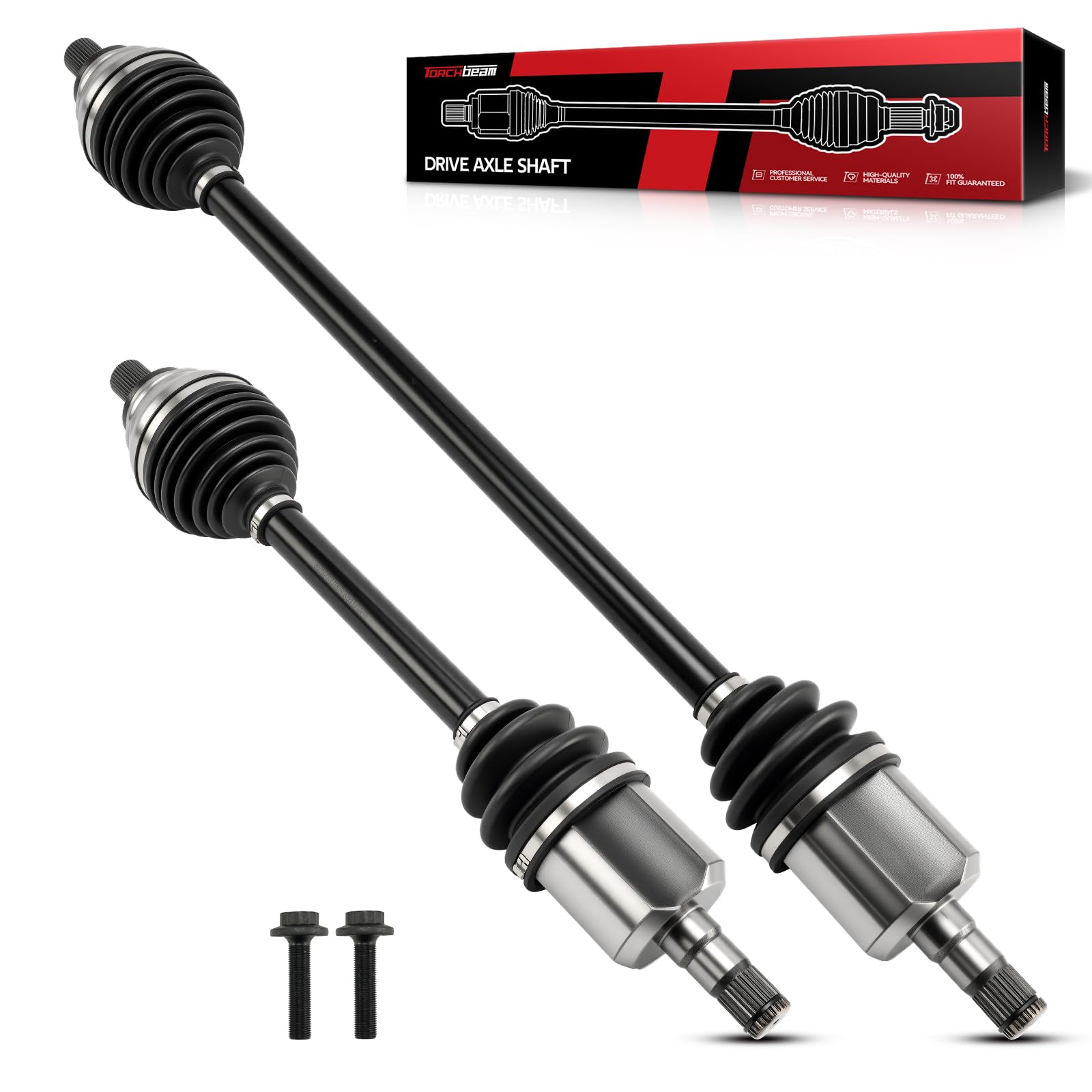 Torchbeam CV Axle Shaft Assembly Compatible with 2005-2018 J-e-t-t-a, 2010-2018 Golf, 2006-2009 Passat, 2006-2009 Rabbit, 2015-2017 Golf SportWagen,