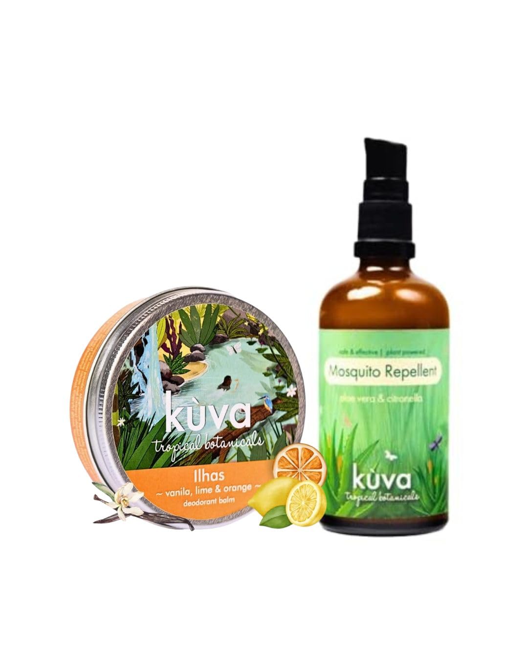 Kuva Monsoon Organic 100% Natural Combo Pack | Citronella Gel Mosquito Repellent 100g + Deodorant Pit Cream 50g | Non-Greasy, Travel Friendly | For Men & Women (Kuva Monsoon Combo - ILHAS DEO + Mosquito)-image-23