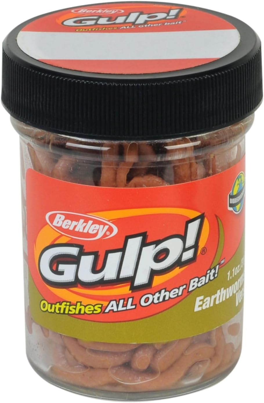 Berkley Gulp! Earthworm , Brown, 4-Inch
