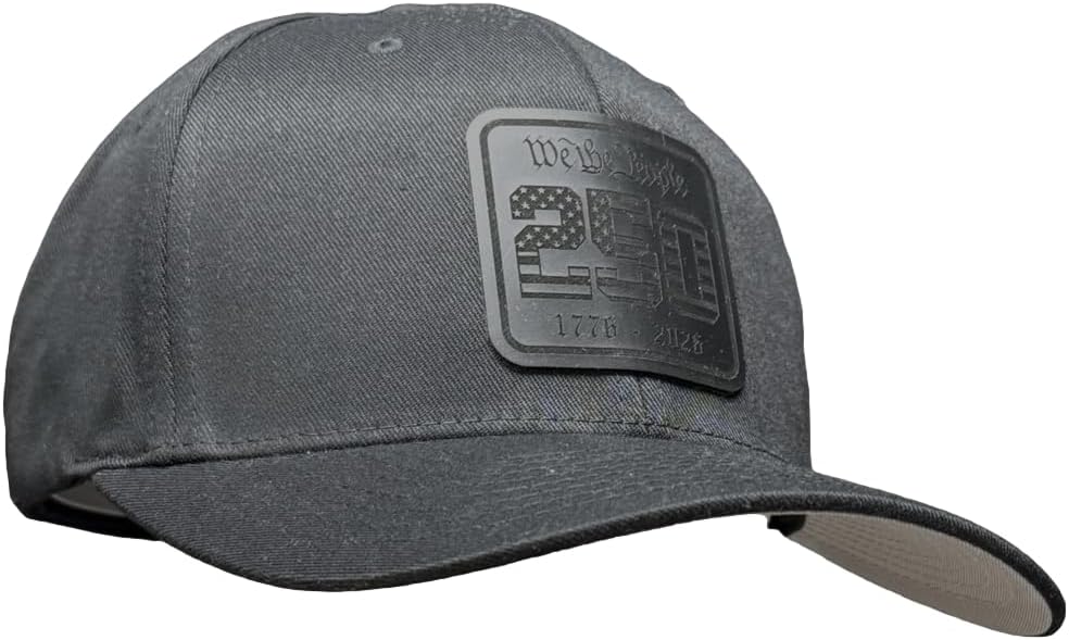 250th Anniversary USA Hat, We The People 1776-2026 (Black on Black Patch)